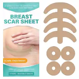 Walmart Silicone Scar Sheets, Silicone Scar Tape, Reusable Silicone Scar Sheets for Breast, 4 Pair offer