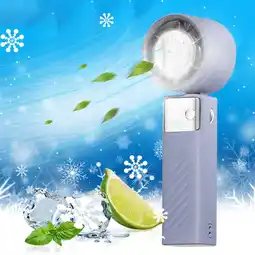 Walmart Clearance items! Handheld Fan Portable USB Small Fan 4000mAh Charging Model Long Mini Electric Fan offer