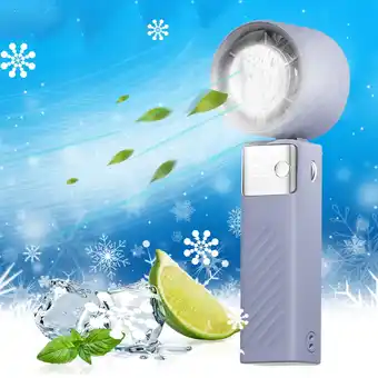 Walmart Clearance items! Handheld Fan Portable USB Small Fan 4000mAh Charging Model Long Mini Electric Fan offer