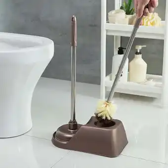 Walmart Vadktai Toilet Plunger and Toilet Bowl Brush Combo Set with Caddy offer