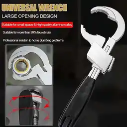 Walmart Clearance items! Tools For Workers Multifunction Scalable Double-ended Wrench offer