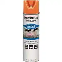 Walmart Rust-Oleum Industrial Choice 17 Oz. Fluorescent Orange Livestock Marking Paint offer