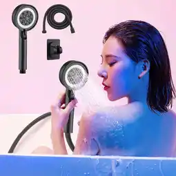 Walmart Jilgteok Pressurized Shower Head, Bath Bomb Set with Hose and Pedestal Holder offer