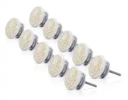 Walmart Mascot Hardware Haver Square 1-3/5 In. Ceramic Flat Cabinet Knob - Pack of 10 offer