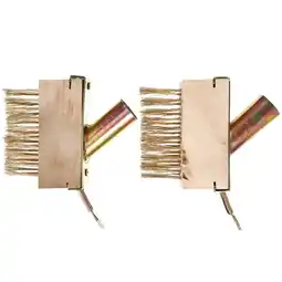Walmart Raindrops Wood and Steel Wire Brush for Cleaning Use 2pcs Light Yellow Garden Tools Removal offer