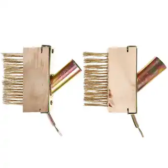 Walmart Raindrops Wood and Steel Wire Brush for Cleaning Use 2pcs Light Yellow Garden Tools Removal offer