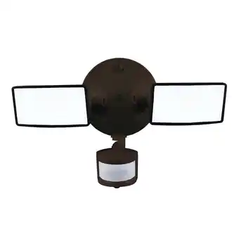 Walmart HALO Outdoor TGS Twin Square Head, 2500 Lumen, 4000K CCT Motion Flood Light in Bronze offer