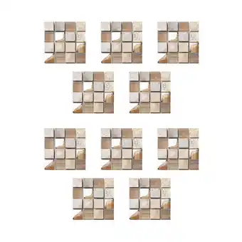 Walmart Big Savings! Anckoeil Home Decoration 10PCS Crystal Tile Stickers Diy Self-Adhesive Wall Stickers offer