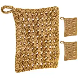 Walmart Howooi 3pcs Kitchen Scrubber Cloth Dish Net Washing Towel Cleaning Cloth Dish Rags offer