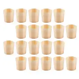 Walmart Wooden Cups for Home Use Disposable Light Yellow Synthetic Material Ideal for Drinks and Snacks 20 offer