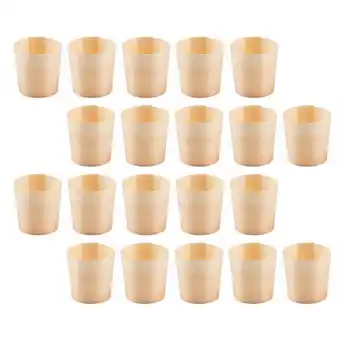 Walmart Wooden Cups for Home Use Disposable Light Yellow Synthetic Material Ideal for Drinks and Snacks 20 offer