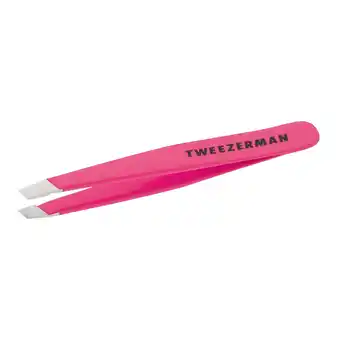 Walmart Tweezerman Neon Pink Mini Stainless Steel Slant Tweezer offer