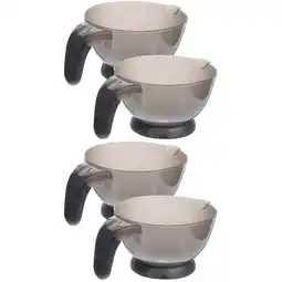 Walmart Raindrops 4 pcs Hair Dye Bowls Color Mixing Bowl Hair Dye Mixing Bowl with Handle for Hair Salon offer