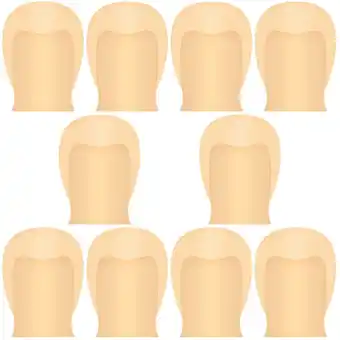 Walmart 10 Pcs Makeup Cap Wigs Costumes Skin Black Halloween Masquerade Woman Child offer