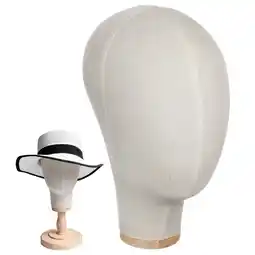 Walmart Men Necklace Linen Head Model Wig Display Stand Salon offer
