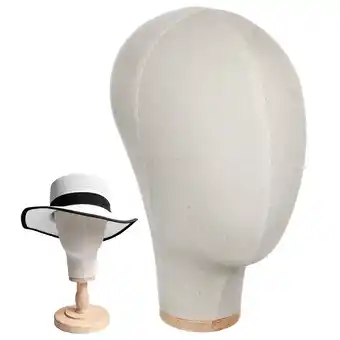 Walmart Men Necklace Linen Head Model Wig Display Stand Salon offer