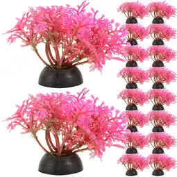 Walmart 20 Pcs Ornament Betta Large Fish Tank Decorations Aquarium Grass Landscaping Plant offer