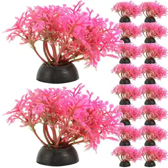 Walmart 20 Pcs Ornament Betta Large Fish Tank Decorations Aquarium Grass Landscaping Plant offer