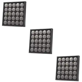 Walmart Raindrops 3pcs Plastic Nail Gems Storage Cases Multipurpose Nail Tools Holders (25 Grids) offer