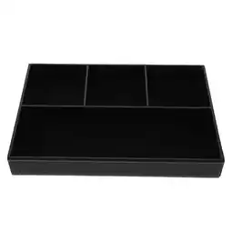 Walmart Storage Holder Valet Tray for Men Large Nightstand Office Travel Black offer