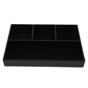 Walmart Storage Holder Valet Tray for Men Large Nightstand Office Travel Black offer