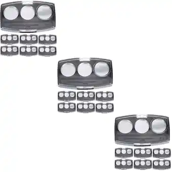 Walmart 3 Count Makeup Highlighter Kit Cosmetic Eyeshadow Pans Tray Black offer