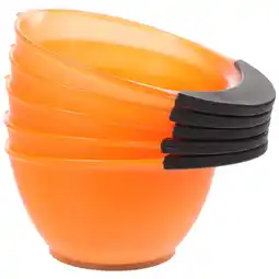 Walmart 5 Pcs Hairdressing Dyeing Bowl and Brush Kit Agitator Color Mixing Orange offer