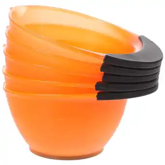 Walmart 5 Pcs Hairdressing Dyeing Bowl and Brush Kit Agitator Color Mixing Orange offer