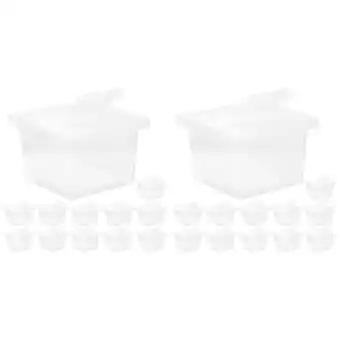 Walmart Raindrops 24 Pcs Clear Crickets Keeper Transparent Snake Cage Household Reptile Box Reptile Supply offer