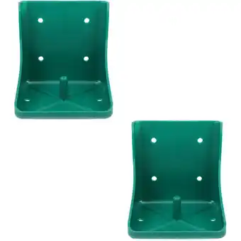 Walmart 2 Count Big Cattle Feeder Tray Livestock Feeding Box 20X20X20cm Green offer
