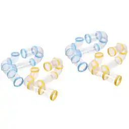 Walmart Raindrops 4 Sets of Plastic Hamster Tubes Connection Parts Hamster Clear Tubes Hamster Supplies offer