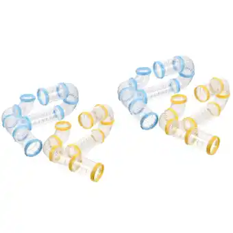 Walmart Raindrops 4 Sets of Plastic Hamster Tubes Connection Parts Hamster Clear Tubes Hamster Supplies offer