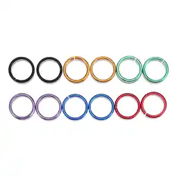 Walmart Raindrops 24 Pcs Metal Poultry Foot Rings Pigeon Leg Bands Birds Chicken Clip on Rings offer