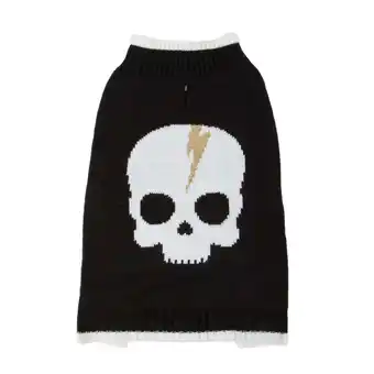 Walmart Vibrant Life Halloween Dog Clothes, Skull Halloween Sweater, for Dogs or Cats, Size XXS offer