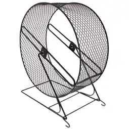 Walmart Black Hamster Running Wheel for Small Pets with Durable Iron Material 7.5 Inches offer