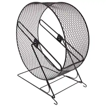 Walmart Black Hamster Running Wheel for Small Pets with Durable Iron Material 7.5 Inches offer