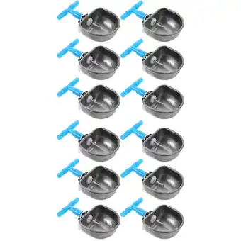 Walmart Raindrops 12 Pcs Rabbit Metal Water Rabbit Feeding Bowls Rabbit Water Feeders Small Water Dispensers offer