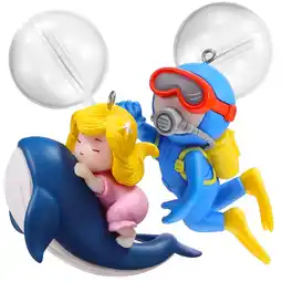 Walmart Raindrops 2 Pcs Floating Diver Ornaments for Aquarium Decorations Fish Tank Accents offer