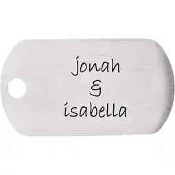 Walmart Stainless Steel 21x38mm 20 Gauge Little Dude Engravable Animal Pet Dog Tag - Jewelry Gift for Mom offer
