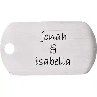 Walmart Stainless Steel 21x38mm 20 Gauge Little Dude Engravable Animal Pet Dog Tag - Jewelry Gift for Mom offer