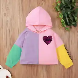 Walmart Kiplyki Kid's Fall Sweatshirt Infant Baby Boys Girls Heart Print Printed Pullover Tops offer