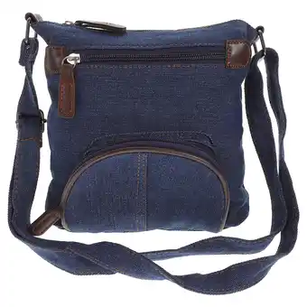 Walmart SHERCHPRY Travel Crossbody Bag Lightweight Blue Canvas Shoulder Womens Bag offer