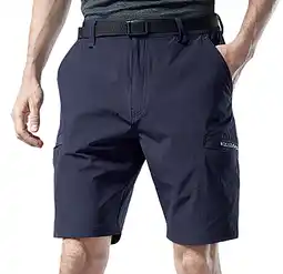 Walmart cllios Men's Hiking Shorts Multi-pocket Quick-drying Shorts Casual Outdoor Stretch Hiking Pants offer