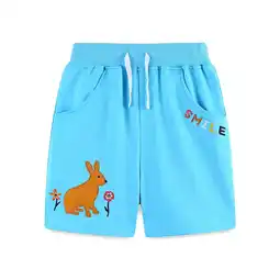 Walmart Avrntaa Summer Knit Shorts for Boys - Toddler Cute Animal Print Elastic Waist Shorts 2-7 Years offer