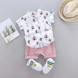 Walmart ATOGUTA Boys Outfits Sets Short Sleeve T-shirt Tops Shorts Summer Savings Outfits, Sizes 12M-3T offer
