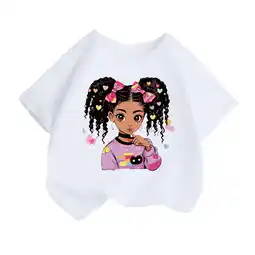 Walmart ZPWKLM Tops For Newborn Printed Round Neck Short Sleeve Summer Loose Blouse For Girls Boys size 4-6T offer