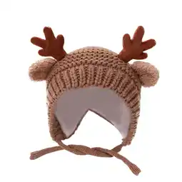 Walmart Gpaecead Christmas Toddler Baby Trendy Cute Boys And Girls Knitted Solid Color Hat Coffee offer