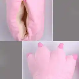 Walmart Herrnalise Adult Women Plush Indoor Slippers Funny Animal Paw Monster Claw Shoes Savings ! offer