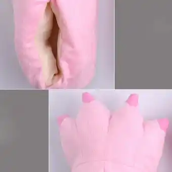 Walmart Herrnalise Adult Women Plush Indoor Slippers Funny Animal Paw Monster Claw Shoes Savings ! offer