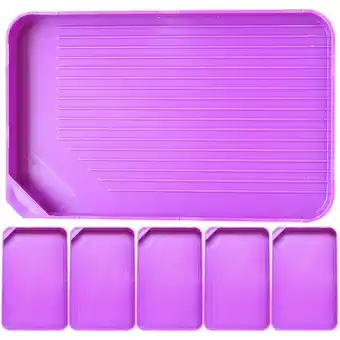 Walmart 6 Pcs Flash Cards Revision Sieve Disc Bead Holder Storage Tray offer